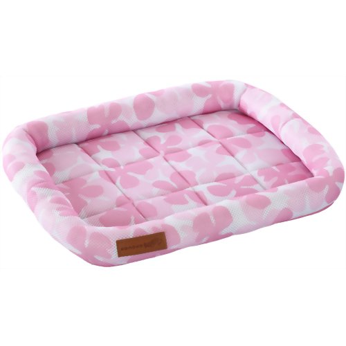 konoko 消臭メッシュマットベッド 花柄 ピンク XL
