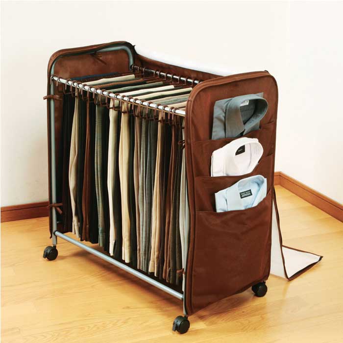 【送料無料】スラックスハンガー（シャツポケット付）＜メーカー直送商品につき代引きご利用不可＞