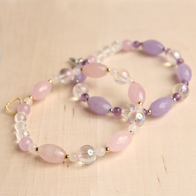 【パワーストーン　天然石　アクセサリー　デザイン　ジュエリー】天然石ブレスレット （ジェイド翡翠）恋愛運/パワーストーン