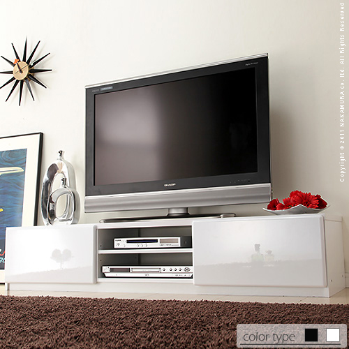 【送料無料】（インテリア　家具　デザイナーズ）　背面収納鏡面TVボード ROBIN〔ロビン〕 幅150cm＜代引きご利用不可＞＜配送時間帯「20時～21時」は指定できません＞