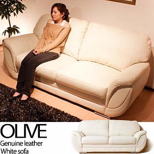 【送料無料】（インテリア　家具　デザイナーズ）【搬入設置サービス付き】 3人掛け本革ソファー/OLIVE(オリーブ)＜代引きご利用不可＞＜配送時間帯は午前・午後（１７時まで）のみ＞ 【SS10P02dec12】