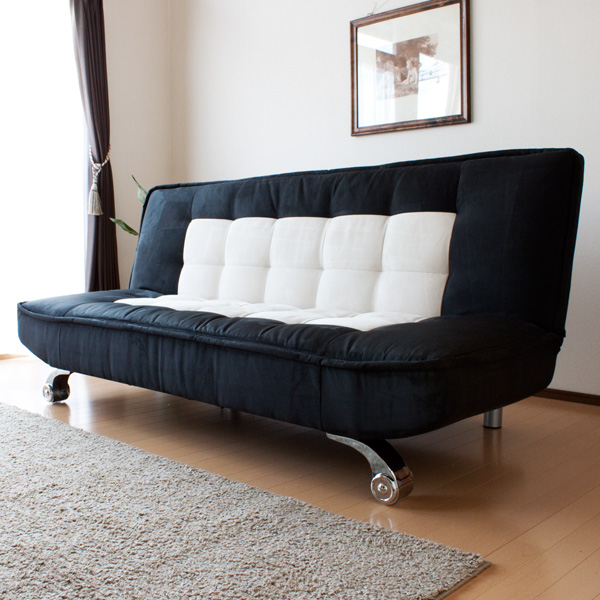 【送料無料】（インテリア　家具　デザイナーズ）　リクライニングソファーベッド/Chroe＜代引きご利用不可＞＜配送時間帯は午前・午後（１７時まで）のみ＞