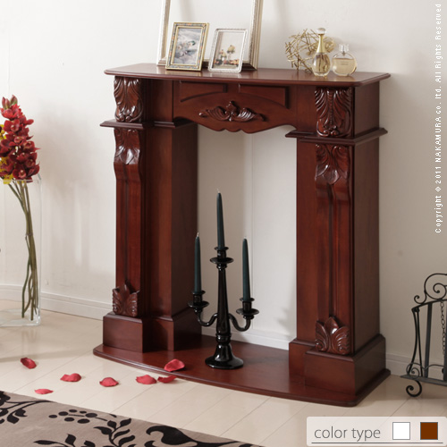 【送料無料】（インテリア　家具　デザイナーズ）　マントルピース Raleire〔ラレイラ〕 幅80cm＜代引きご利用不可＞＜配送時間帯は午前・午後（１７時まで）のみ＞