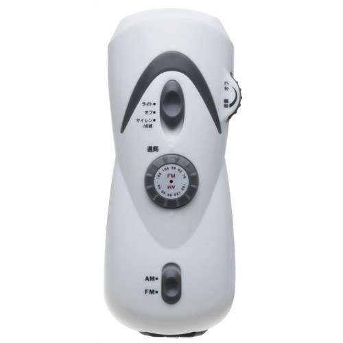 ［防災の日］【防災用品・防災グッズ】TMY ダイナモラジオライト くるッパ LE-DMR03WH ホワイト