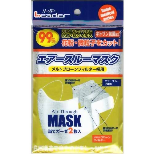 ［防災の日］【防災用品・防災グッズ】リーダー 抗菌エアースルーマスク 【日進医療器】
