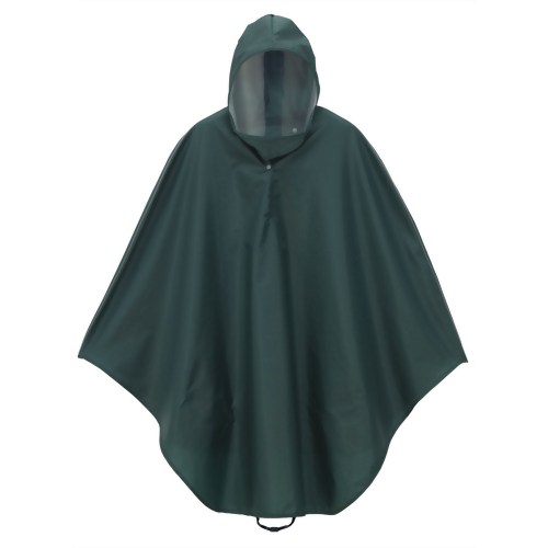 【防災用品・防災グッズ】カッパ　レインコート　レインウェア　ポンチョサイクルレインポンチョ グリーン
