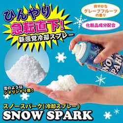 【熱中症　暑さ対策】【夏 節電 対策グッズ】新感覚 冷却スプレー　スノースパーク（SNOW SPARK)＜メーカー直送商品につき代引きご利用不可＞