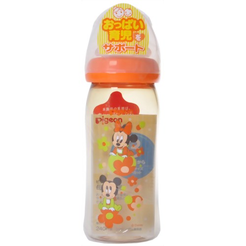 ピジョン哺乳びん 母乳実感 プラスチック製 240ml ディズニーベビー 【ピジョン】