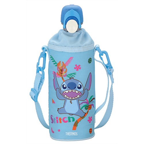 サーモス ペットボトルキャップ&クーラー ディズニー スティッチ 500mlペットボトル用 ライトブルー RDI-500DS LB 【サーモス】
