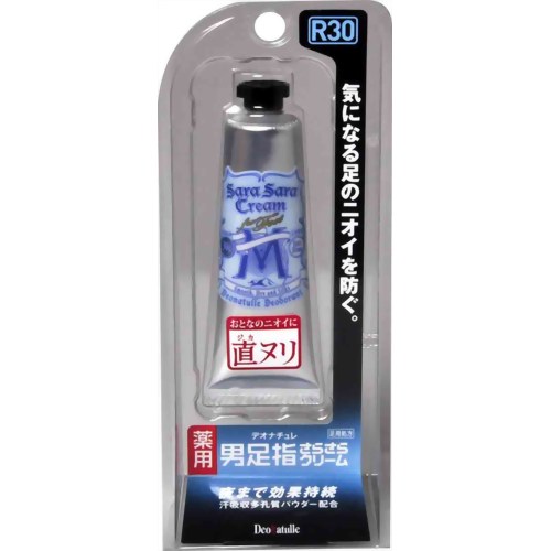 【汗　ニオイ　臭い　対策】 デオナチュレ 薬用 男足指さらさらクリーム 30g