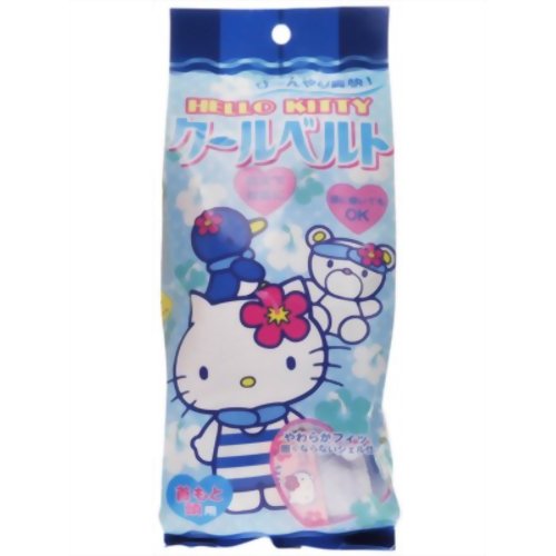 【ひんやりタオル　冷却マット】【熱中症　暑さ対策】【節電グッズ】ハローキティクールベルト (首もと・頭用)【不二ラテックス】