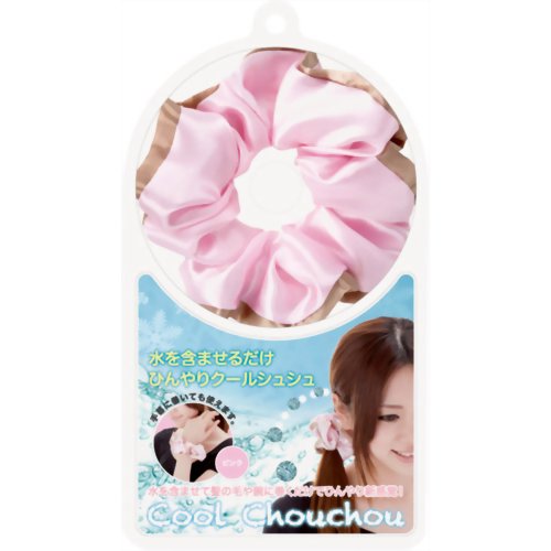 【ひんやりタオル　冷却マット】【熱中症　暑さ対策】【節電グッズ】クールシュシュ ピンク【ニーズ】