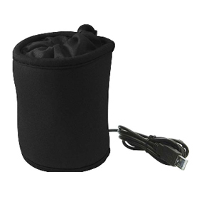 グリーンハウスUSBペットボトルウォーマー/ブラック　GH-USB-PETK