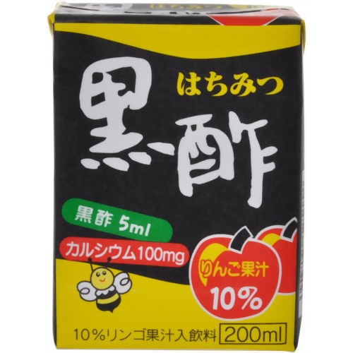 【ケース販売】ヨーグルトン はちみつ黒酢 200ml*16本［ヨーグルトン乳業］