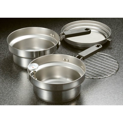 油こし付ツイン天ぷら鍋 天ぷら工房(温度計付) T23 【オークス】