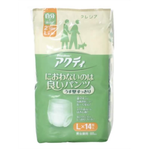 フリーダムアクティ におわないのは良いパンツ 薄型 Lサイズ 14枚入(大人用紙おむつ パンツ型) 【日本製紙クレシア】