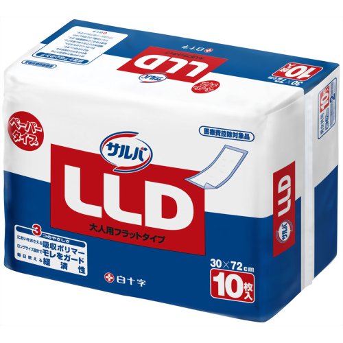 【ケース販売】サルバ LLD 10枚入*10個 30cm*72cm 【白十字】