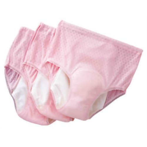 安心さわやかパンツ120 女性用 3枚組 ピーチ M　【秀英産業】