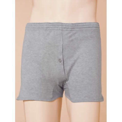 元気いきいき 軽失禁用吸水ニットトランクス(L)杢グレー　【片倉工業】