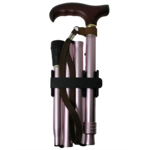 アルミ製 4つ折伸縮ステッキ ささえ V4400　【ひまわり】