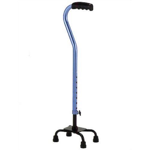 アルミ製4点支柱杖 OT-301 ブルー　【マキライフテック】