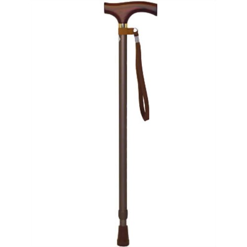 おでかけメイト エコット 伸縮ステッキ ML-6010 ブラウン　【モリト】