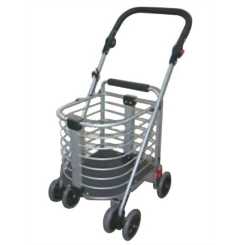 アルミショッピングカート SS-ASW-1　【西和産業】こんなに軽いのに、歩きやすく、大容量。