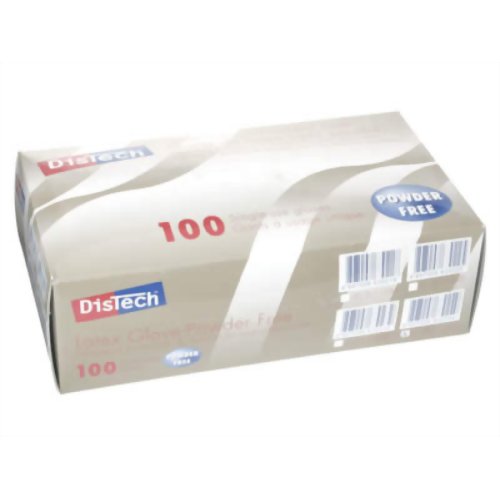 ディステック ラテックスグローブ パウダーフリー100枚 L D-1124D 【A.R.メディコム・インク・アジア・リミテッド】メディカル用手袋