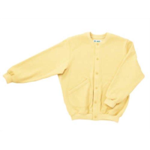 5100 スクエアニット室内着(えりなし前開きタイプ) クリーム M　【日本エンゼル】