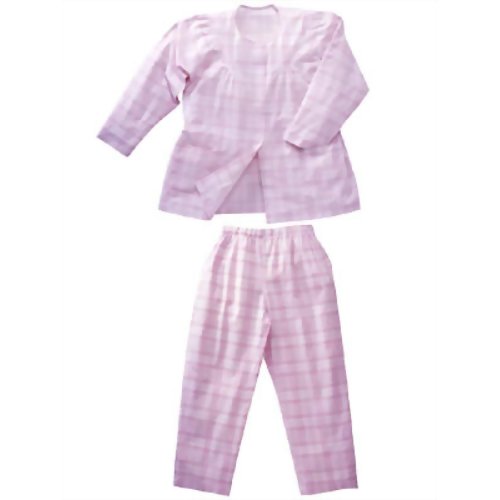 長袖綿ワンタッチパジャマ(婦人用) NB4214 M　【丸光産業】