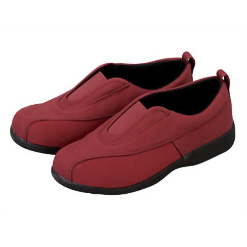 安寿 ケアシューズ コンフィール01 23.0 ワインレッド　【アロン化成】