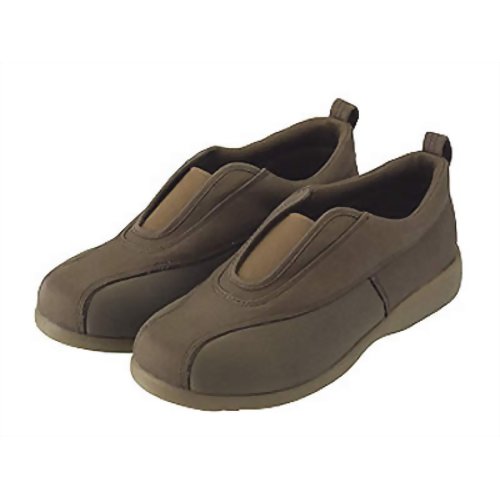 安寿 ケアシューズ コンフィール01 27.5 ブラウン　【アロン化成】