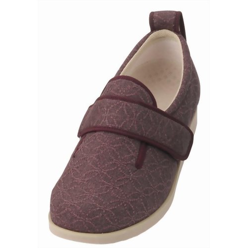 あゆみシューズ ダブルマジックII雅 (左足用) あずき 1027 LL 【徳武産業】