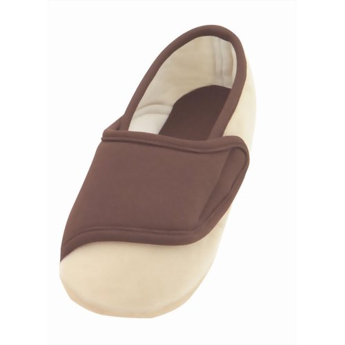 あゆみシューズ 室内履き ワイドベルト 茶 2219 3L 【徳武産業】