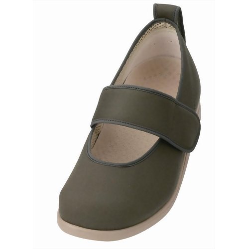 あゆみシューズ マジックバンドIII グリーン1031 (左足用) LL 【徳武産業】