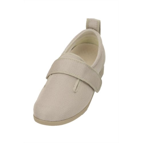 あゆみシューズ ダブルマジックII メッシュ ベージュ 1047 (左足用) S 【徳武産業】