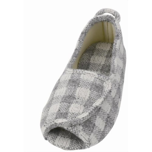 あゆみシューズ 室内用 エコオープン グレー 2227 LL 【徳武産業】