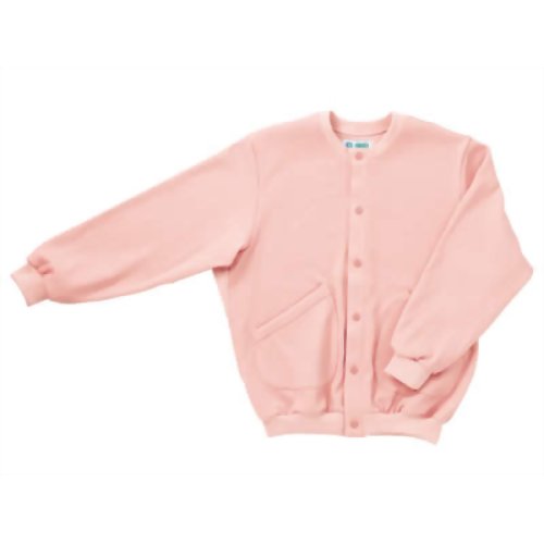 スクエアニット室内着(えりなし前開きタイプ) ピンク M 5100 【日本エンゼル】