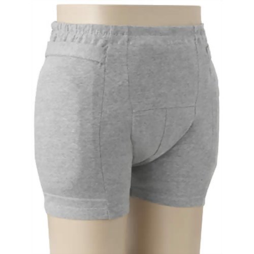 3904 ラ・クッションパンツ男性用 グレー L　【日本エンゼル】