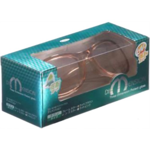 【花粉対策メガネ】花粉・紫外線プロテクトグラス ディメンション タウンタイプ ブラウン(花粉用メガネ) 【興和】