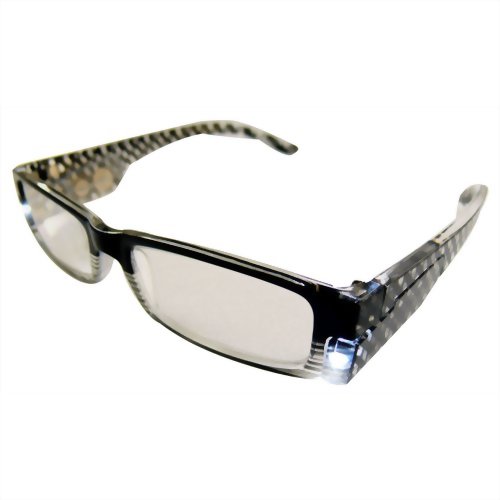 LEDライト付きシニアグラス Neo023 ブラック +1.50(1.5度) 【ネオビジョン】