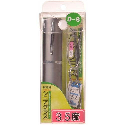 携帯用シニアグラス8 RD-08-35 (3.5度) 【ジェーシー】