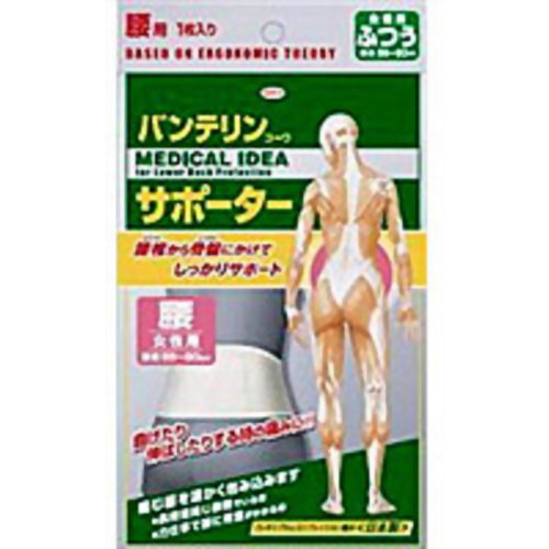 バンテリンコーワサポーター 女性用 腰用 ふつうサイズ ホワイト 1枚入 【興和新薬】