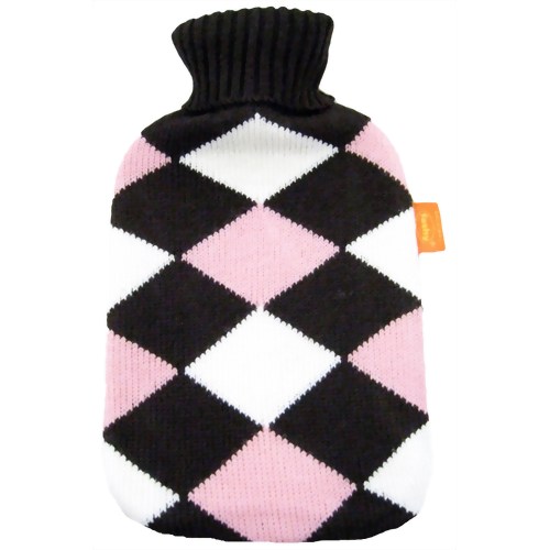 Fashy (ファシー) DX湯たんぽ アーガイル ピンク 【三信商会】