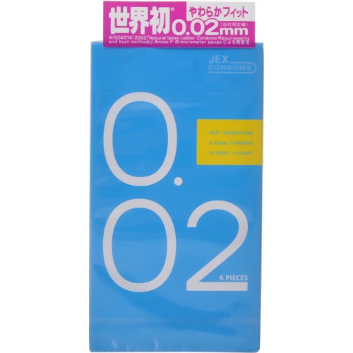 ジェクス0.02 ウレタンコンドーム 6個入　【ジェクス】