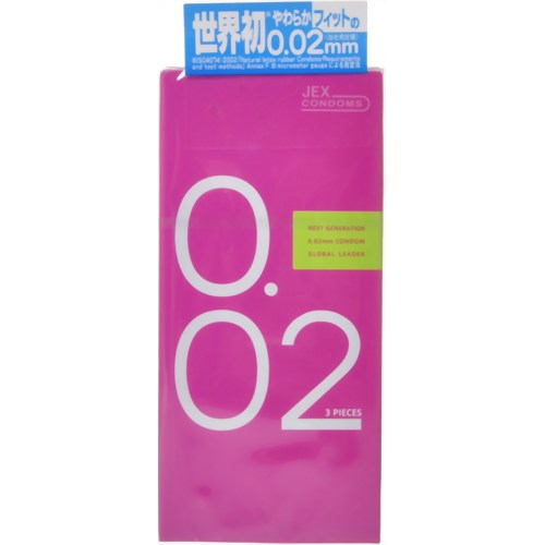 ジェクス0.02 ウレタンコンドーム 3個入り(コンドーム) 【ジェクス】