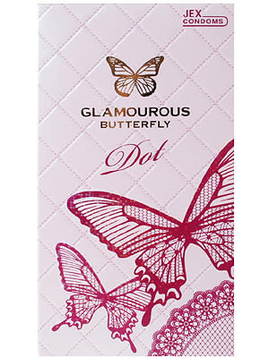 グラマラスバタフライ ドット 8個入り(コンドーム) 【ジェクス】
