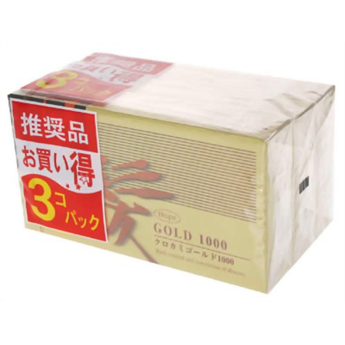 ラテックス製コンドーム ホープ黒髪ゴールド 12個入り*3箱(コンドーム) 【不二ラテックス】