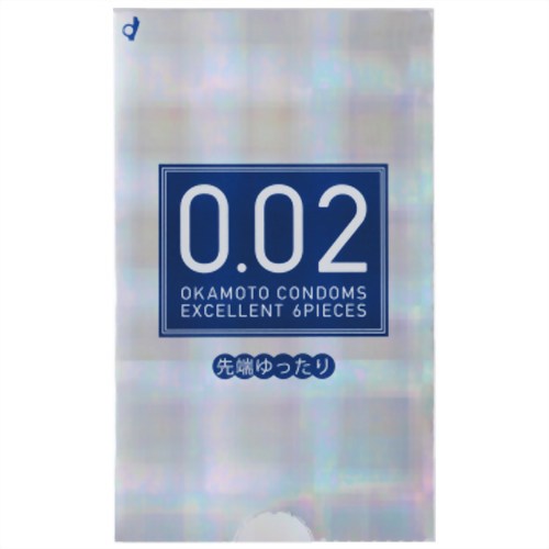 薄さ均一 002EX ナチュラル 先端ゆったり 6個入り(コンドーム) 【オカモト】