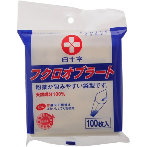 FCフクロオブラート 100枚 【白十字】